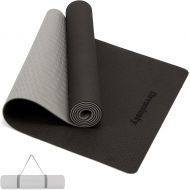 Devonlosky Yoga Mat, Non-slip Eco Friendly Exercise Yoga Mat for Men and Women, 1/4-Inch Thick High Density Pro Mat with Carrying Strap for Yoga Pilates and Fitness Exercise