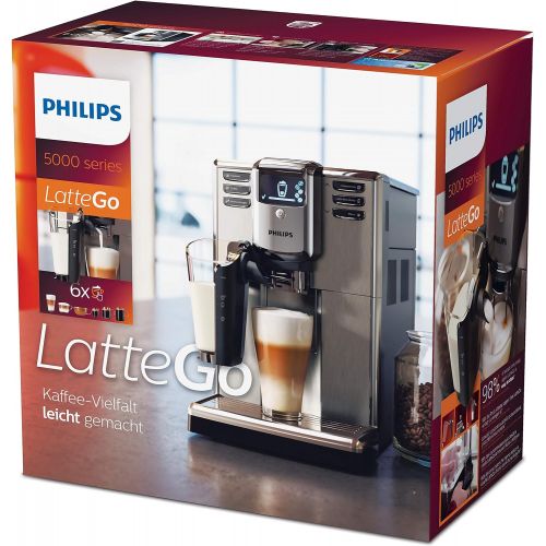 필립스 Philips 5000 EP5335/10 Kaffeevollautomat (mit LatteGo Milchsystem) edelstahl