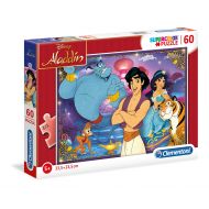 Clementoni 26053 26053-Supercolor Puzzle-Aladdin-60 Pieces, Multi-Coloured