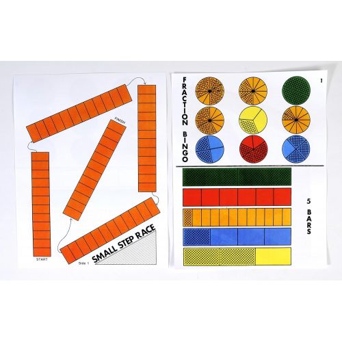  American Educational Products American Educational Fraction Bars Activity Mats, Grades 1-2