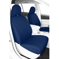 CalTrend Front Row Bucket Custom Fit Seat Cover for Select Toyota Tundra Models - I Cant Believe Its Not Leather (Blue)