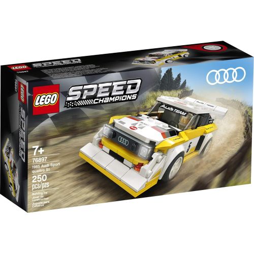  LEGO Speed Champions 1985 Audi Sport Quattro S1 76897 Toy Cars for Kids Building Kit Featuring Driver Minifigure, New 2020 (250 Pieces)