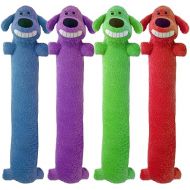 Multipet's Original Loofa Jumbo Dog Toy in Assorted Colors, 24-Inch