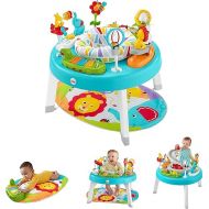 Fisher-Price Baby to Toddler Toy 3-in-1 Sit-to-Stand Activity Center with Music Lights and Spiral Ramp, Jazzy Jungle (Amazon Exclusive)