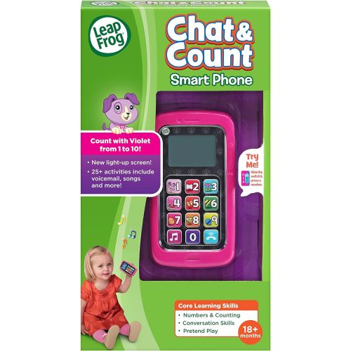  [아마존베스트]LeapFrog Chat And Count Smart Phone, Violet