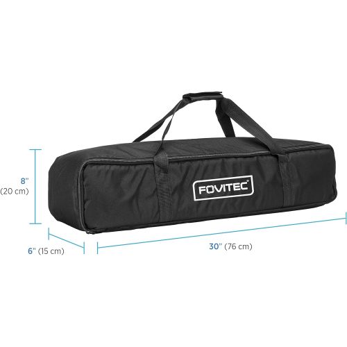  [아마존베스트]Fovitec - 1x Photography & Video Lighting Equipment Carrying Case - [30 x 8 x 6][Lightweight][Heavy Duty Durable Nylon][Dual Zippers]
