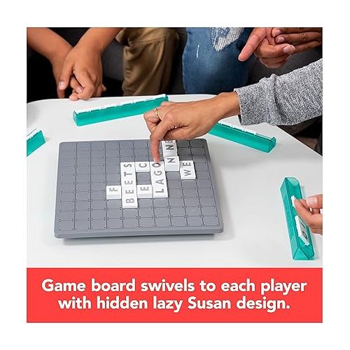  Upwords, Word Game with Stackable Letter Tiles & Rotating Game Board, New 2023 Version | Games for Family Game Night | Family Games, for Adults and Kids Ages 8 and up