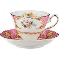 Royal Albert Lady Carlyle Teacup & Saucer Teacup and saucer, 6.85 ounces, Multicolored Floral Print