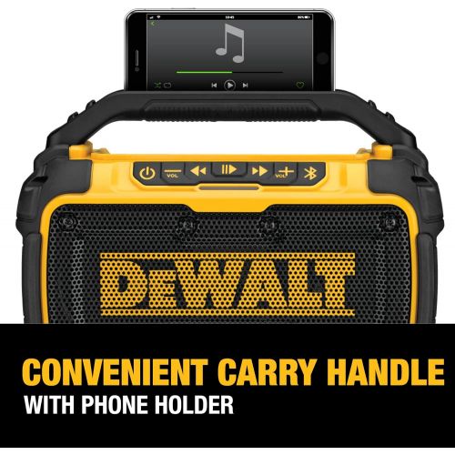  [아마존베스트]DEWALT 20V MAX Bluetooth Speaker for Jobsite, Tool Only (DCR010)