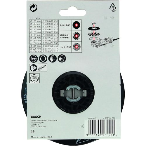 Bosch Professional 2608601714 Support Plate Soft X-Lock Diameter 125 mm