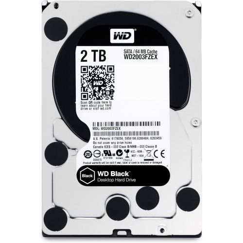  WD_BLACK Western Digital 2TB WD Black Performance Internal Hard Drive HDD - 7200 RPM, SATA 6 Gb/s, 64 MB Cache, 3.5 - WD2003FZEX