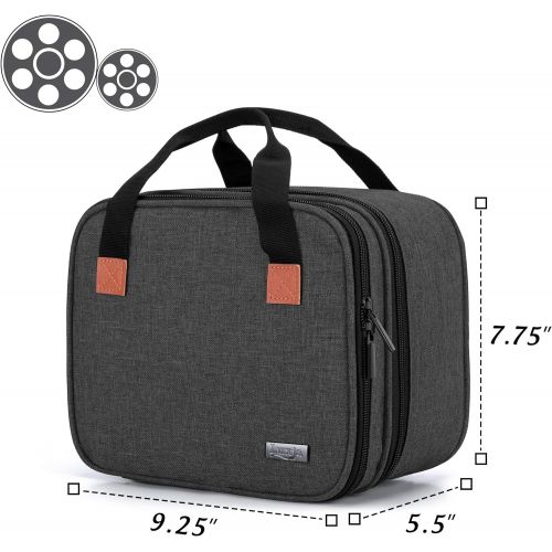  [아마존베스트]Luxja Carrying Bag for DR.J Mini Projector, Portable Case for Mini Projector and Accessories (Fits Most Major Mini Projectors), Black