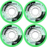 Labeda Wheels Inline Roller Hockey Shooter All Purpose Green 76mm 83A x4