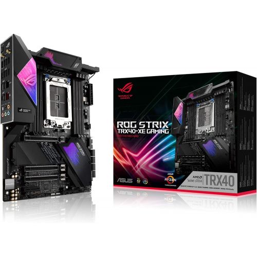 아수스 ASUS ROG Strix TRX40 XE Gaming AMD sTRX4 3rd Gen Ryzen Threadripper ATX Motherboard (16 Power Stages, PCIe 4.0, WiFi 6, OLED, Triple M.2, 2.5Gigabit LAN)
