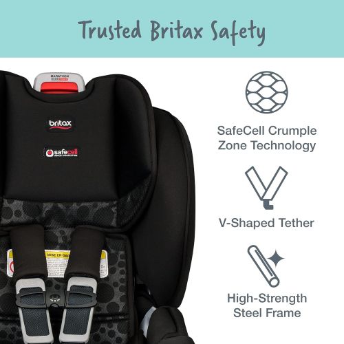  Britax Marathon ClickTight Convertible Car Seat, Bubbles [Amazon Exclusive]