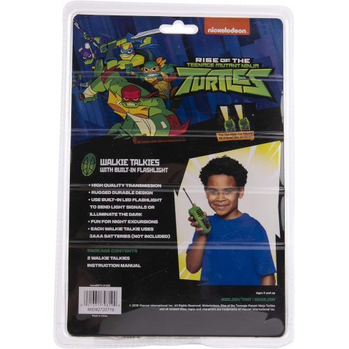  [아마존베스트]Sakar Teenage Mutant Ninja Turtles Molded Walkie Talkies for Kids WT2-01082 | Safe and Flexible Antenna, 1000ft Range, Easy-to-Use Power Switch, Belt Clip, Pack of 2, Stylish Appearance,