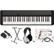 Casio CT-S1 Educational Pack with Stand and eMedia Instructional Software, AC Adapter and Headphones, Black