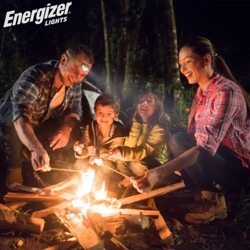  Energizer LED Headlamp, Bright Headlamp for Outdoors, Camping and Mechanic Work Light, Includes Batteries, Pack of 1, Forest Green