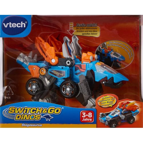 브이텍 Vtech 80-520904 Switch & Go Dinos Stegosaurus Toy Dinosaur, Multi-Colour