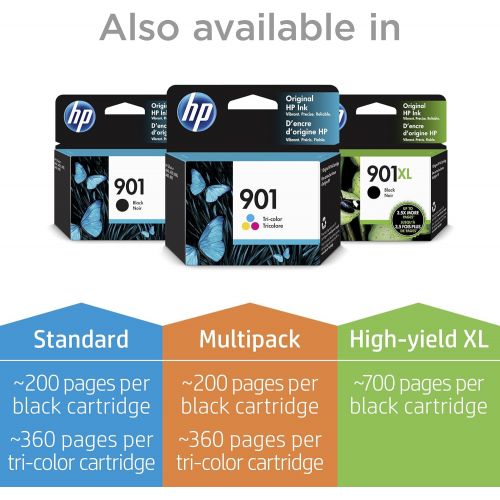 에이치피 Original HP 901 Tri-color Ink Cartridge Works with HP OfficeJet J4500, J4680, 4500 Series CC656AN