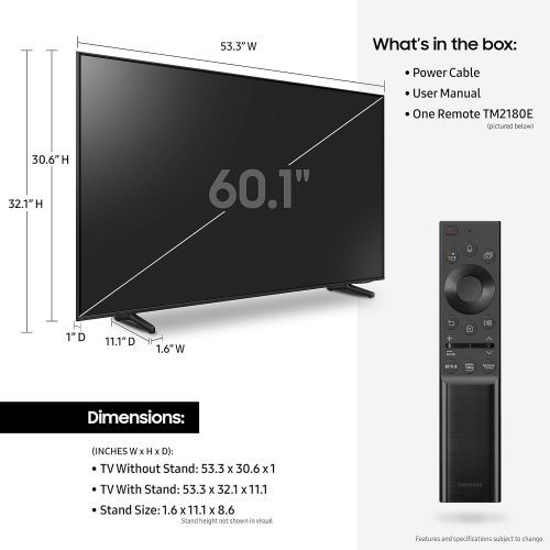 삼성 32인치 삼성전자 클래스 QLED Q60A 시리즈 알렉사 빌트인 4K UHD 듀얼 LED Quantum HDR 스마트 티비 2021년형 (QN32Q60AAFXZA)