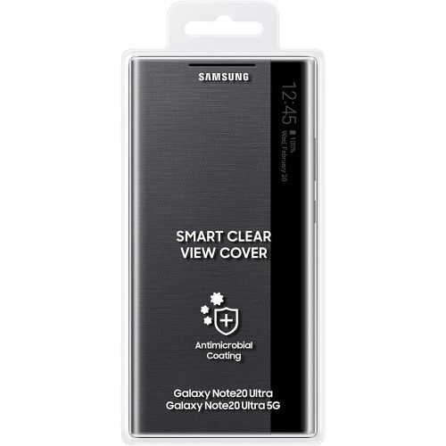삼성 [아마존베스트]Samsung Electronics SAMSUNG Galaxy Note 20 Ultra Case, S-View Flip Cover - Black (US Version ) (EF-ZN985CBEGUS)