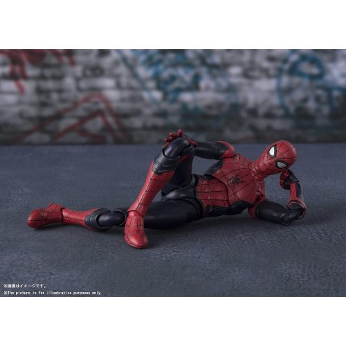 반다이 Bandai Spirits S.H.Figuarts Spider-Man Upgrade Upgraded Suit (Spider-Man: Far from Home) 150mm 5.9 inches ABS PVC Movable Figure