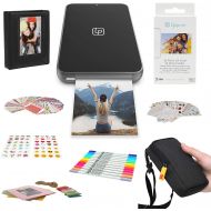 [아마존베스트]Lifeprint 2x3 Ultra Slim Printer Portable Photo and Video Printer for iPhone and Android (Black) Gift Bundle