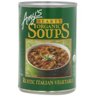 Amys Hearty Organic Soups, Rustic Italian Vegetable, 14 Ounce (Pack of 12)