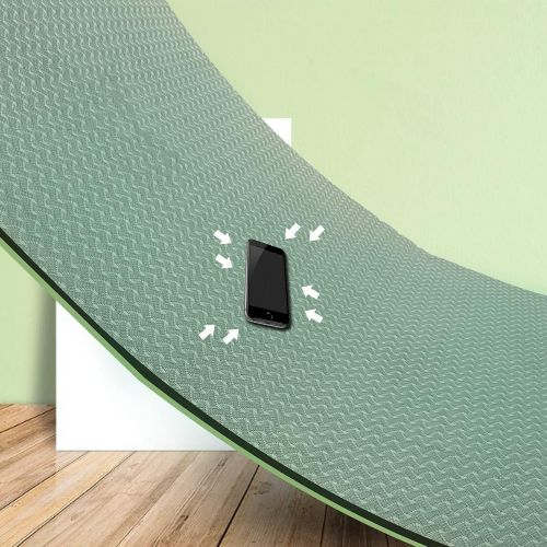  QMKGEC Yoga Mat Exercise Mats 8mm TPE Non Slip Extra Thick High Density Eco Friendly for Yoga,Workout,Pilates