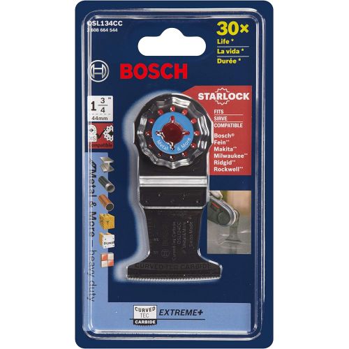  Bosch OSL134CC 1-3/4 In. Starlock Oscillating Multi-Tool Curved-Tec Carbide Extreme Plunge Blade
