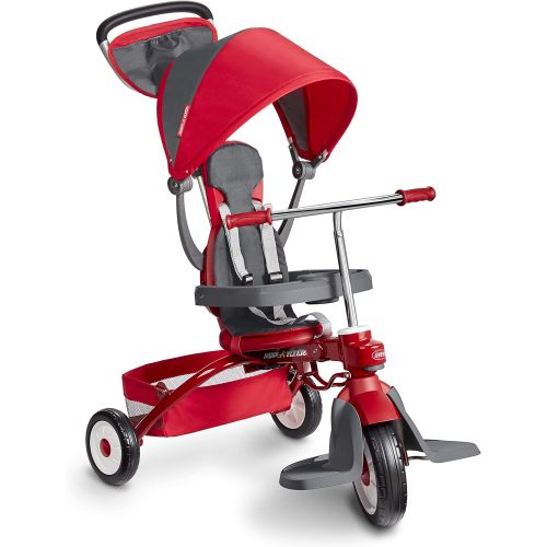  Radio Flyer Deluxe EZ Fold 4-in-1 Stroll N Trike, Red