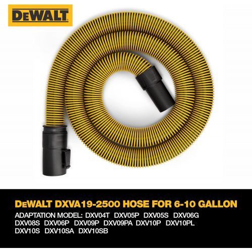  DeWalt DXVA19-2500 Ultra Durable Hose 1-7/8,, Yellow
