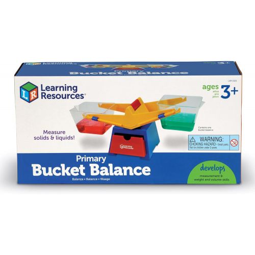  [아마존베스트]Learning Resources Primary Bucket Balance Teaching Scale, Science/Math, Classroom Scale, Science for Kids, Ages 3+