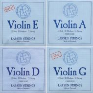 Larsen 4/4 Violin String Set Medium Gauge with Ball-End E