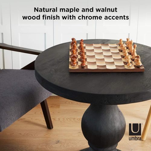  [무료배송]Visit the Umbra Store Umbra Wobble Chess Set, Brown