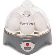 [아마존베스트]West Bend Automatic Electric Cooker Hard-or Soft-Cook 7 Eggs or 2 Poached or Scrambled, 360-Watts, Gray