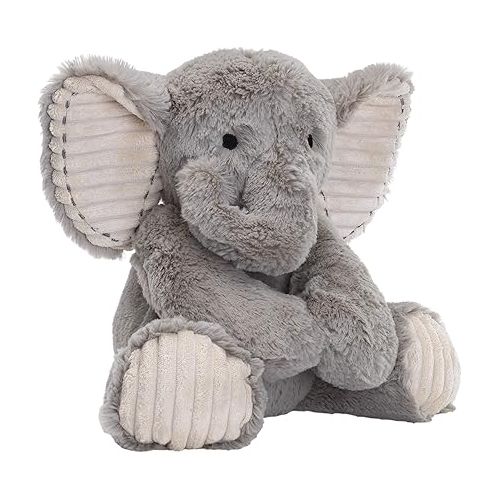  Lambs & Ivy Jungle Safari Gray Plush Elephant Stuffed Animal Toy Plushie - Jett