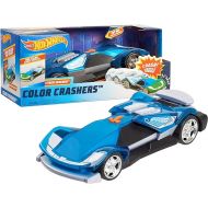 Hot Wheels Color Crashers Cyber Speeder Vehicle, 10-Inch Blue Motorized Toy Car with Lights and Realistic Racing Sounds, Kids Toys for Ages 3 Up by Just Play