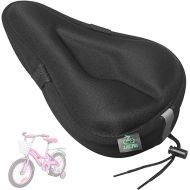 Zacro Gel Kids Bike Seat Cushion Cover for Boys & Girls, Anti-Slip Bike Seat Cover for Toddler, Breathable & Extra Soft Memory Foam Child Bicycle Saddle Padded with Reflective Strip, 9