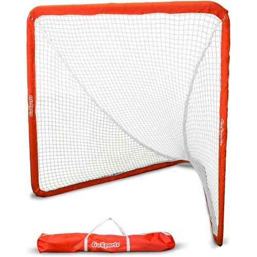  GoSports Regulation 6 x 6 Lacrosse Net with Steel Frame - The Only Truly Portable Lacrosse Goal, Backyard Setup in Minutes - Choose Your Style
