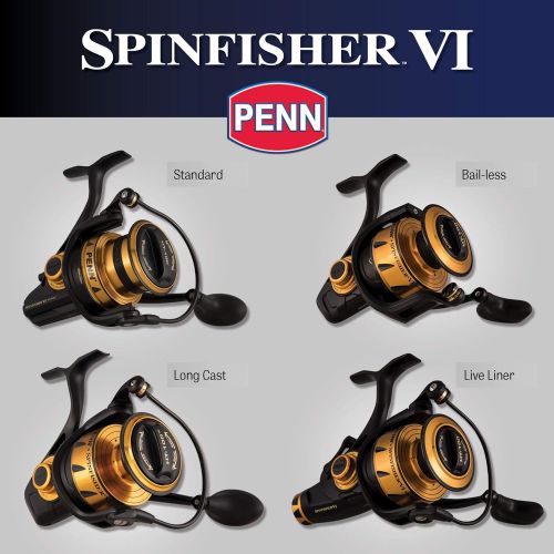  [아마존베스트]PENN Spinfisher VI spinning reels, live liner, long cast freewheel reels, long cast reels