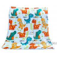 Smiling Homes 2-ply Sherpa Baby (40x54) Plush Toddler Boy Blankets-Dinosaurs, 40x54 (inches), Blue