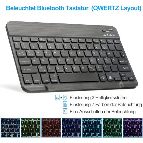  [아마존베스트]SENGBIRCH Illuminated Keyboard for Samsung Galaxy Tab S6 Lite, Bluetooth Keyboard with Robust Protective Case (Supports Charging Pencils) for Galaxy Tab S6 Lite 10.4 Inch (P610/P61