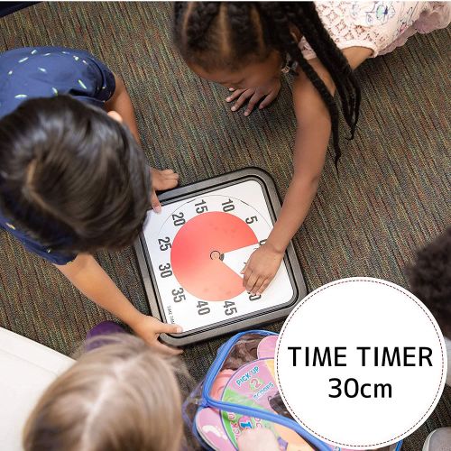  [무료배송]Time Timer Original 12-inch 60-Minute Visual Timer For Kids, Classroom Learning, Elementary Teachers Desk Clock, Homeschool Study Tool and Office Meetings with Silent Operation (Bl