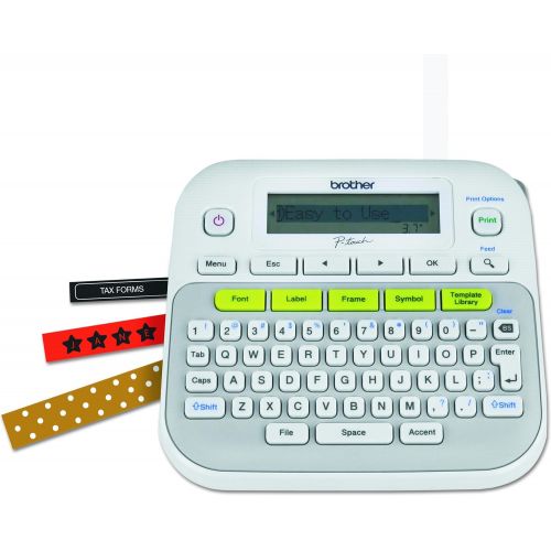 브라더 [아마존베스트]Brother P-touch, PTD210, Easy-to-Use Label Maker, One-Touch Keys, Multiple Font Styles, 27 User-Friendly Templates, White