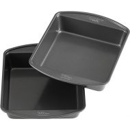 Wilton Perfect Results Premium Non-Stick 8-Inch Square Cake Pans, Bakeware Set of 2, Steel
