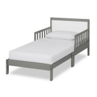 Dream On Me Brookside Toddler Bed, Steel Grey/White