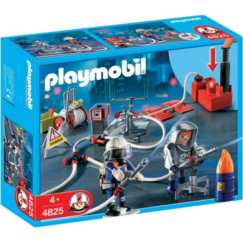 플레이모빌 Playmobil Firefighters with Water Pump