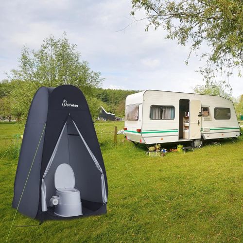  [아마존베스트]WolfWise 6.6FT Portable Pop Up Shower Privacy Tent Spacious Dressing Changing Room for Toilet Camping Biking Beach